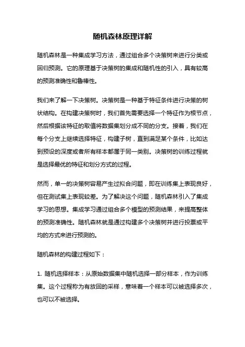 随机森林原理详解