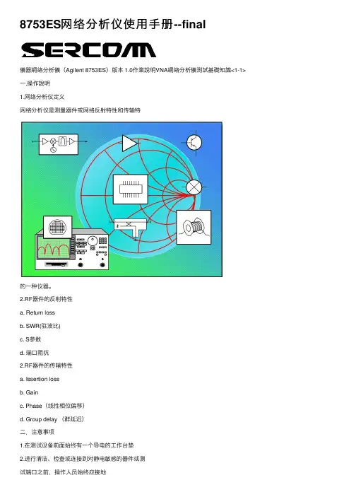 8753ES网络分析仪使用手册--final
