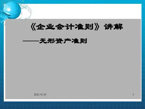 《企业会计准则》讲解——无形资产准则_OK