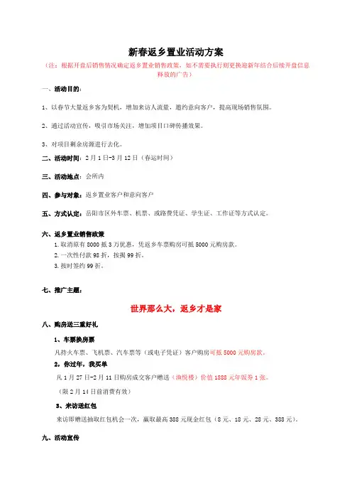 新春返乡置业活动方案180115(1)