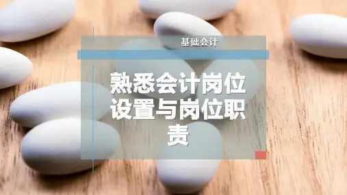 熟悉会计岗位设置与岗位职责PPT模板