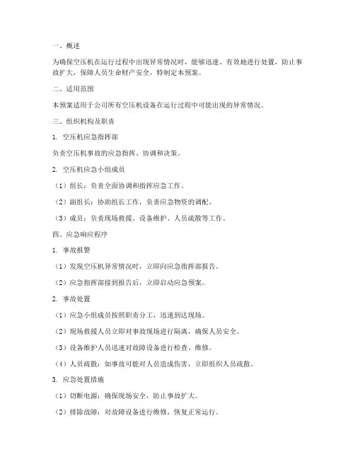 空压机_应急预案