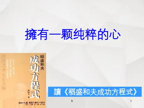 《稻盛和夫成功方程式》