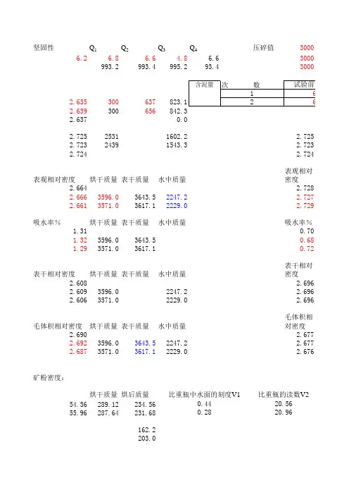 细集料坚固性反算