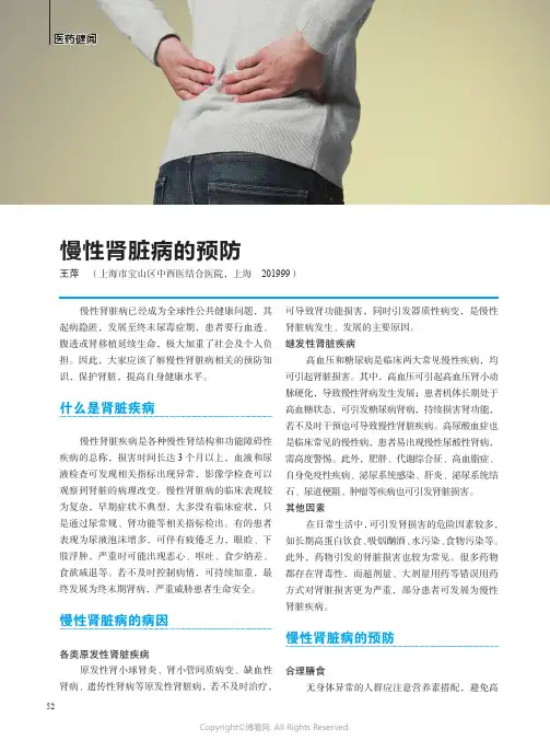 慢性肾脏病的预防