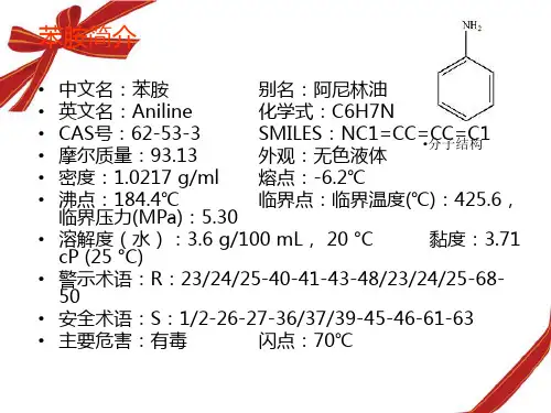 苯胺的制备