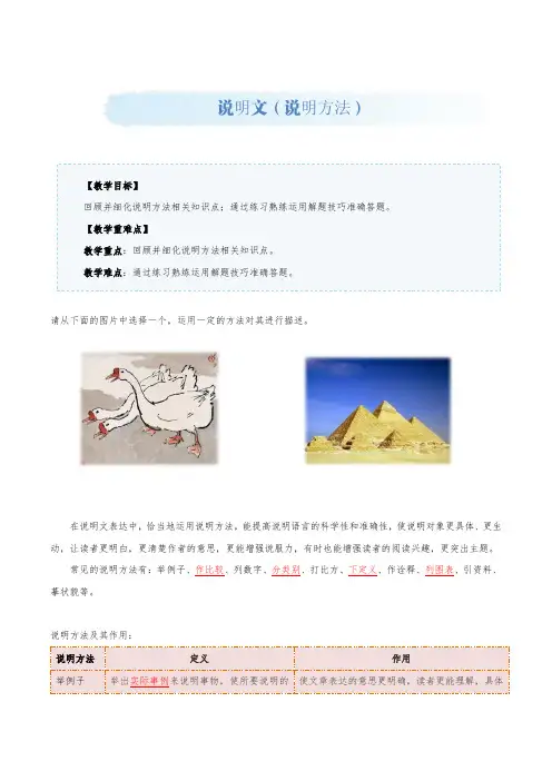 说明方法教案