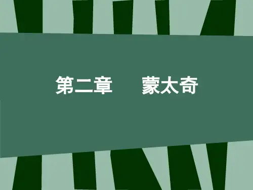 第二章 蒙太奇概述