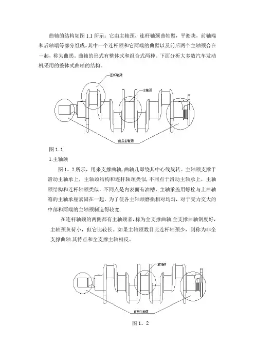 曲轴的结构