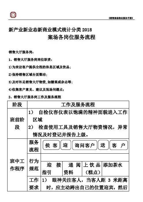 新产业新业态新商业模式统计分类2018