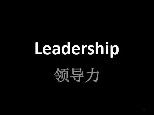 leadership领导力PPT