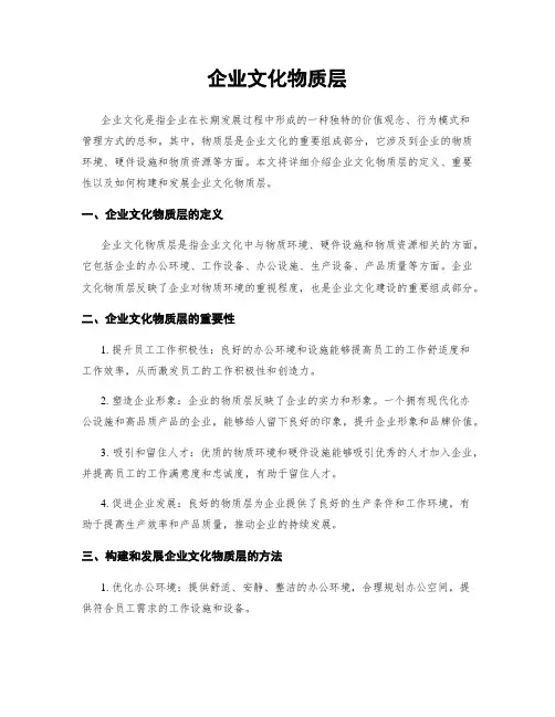 企业文化物质层