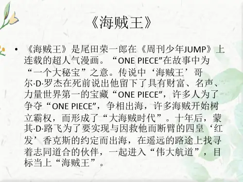 日本动漫海贼王ppt下载