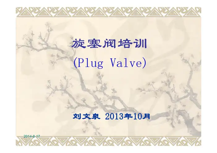 03.旋塞阀培训