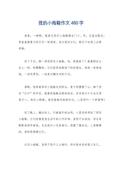 我的小拖鞋作文460字