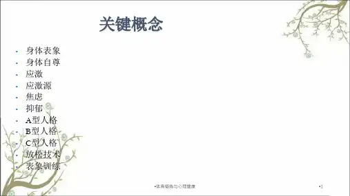 体育锻炼与心理健康课件