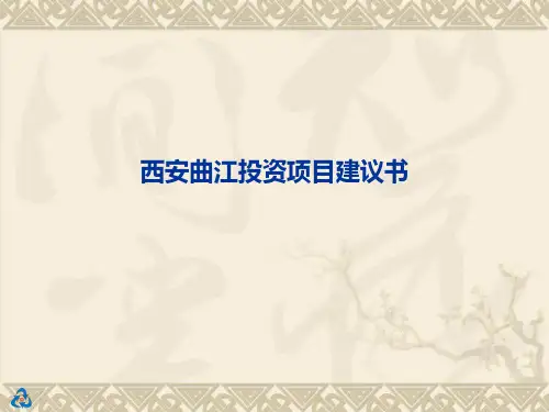 西安曲江投资项目建议书(PPT 11页)