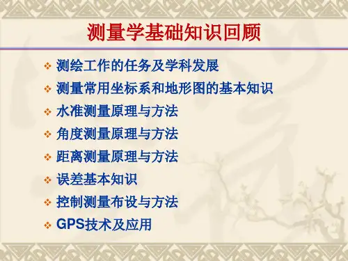地形图测量的基本方法