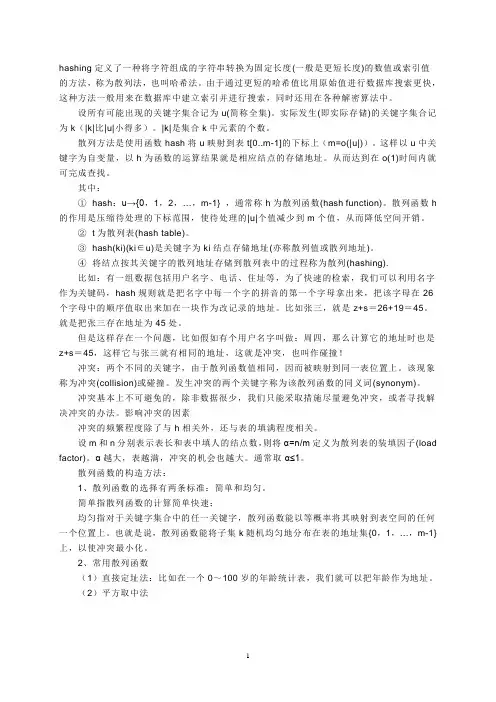 HASH表