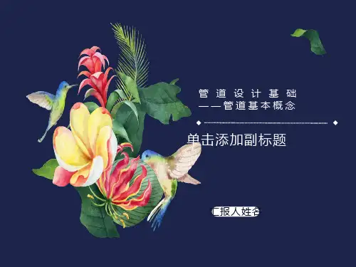 压力管道基础培训课件管道基本概念