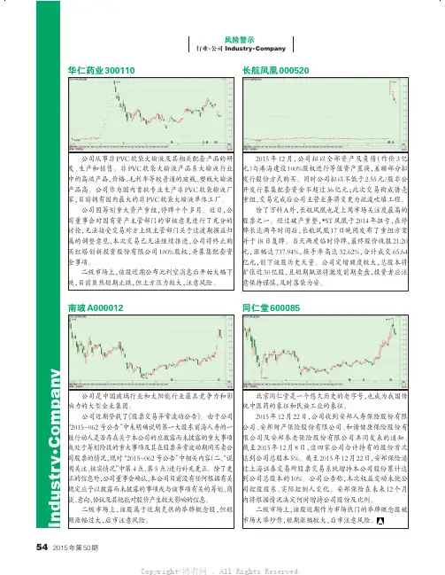 风险警示：华仁药业、长航凤凰、南玻Ａ