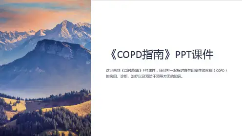 《copd指南》课件