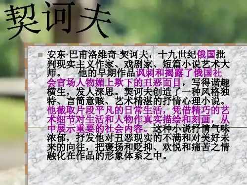 世界三大小说巨匠ppt课件