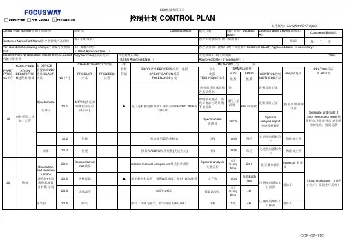 控制计划Control Plan