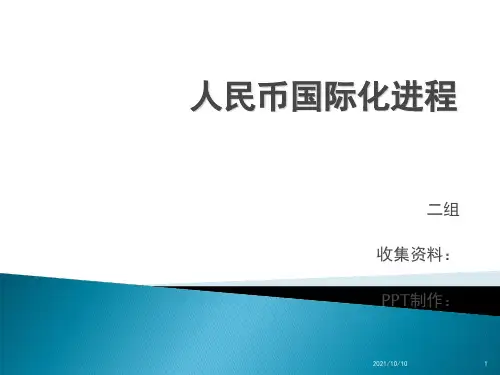 人民币国际化进程