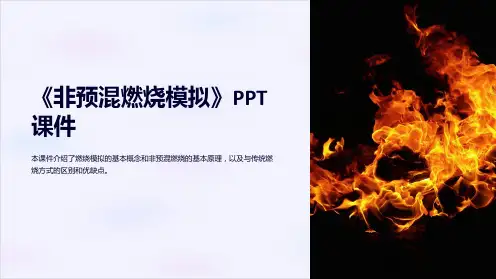 《非预混燃烧模拟》课件