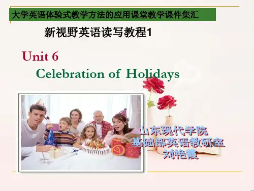 unit 6 Celebration of Holidays