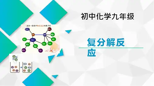 复分解反应及应用复习