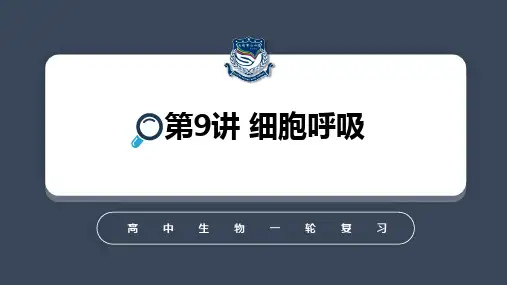 人教版高中生物一轮复习课件-细胞呼吸(55张PPT)