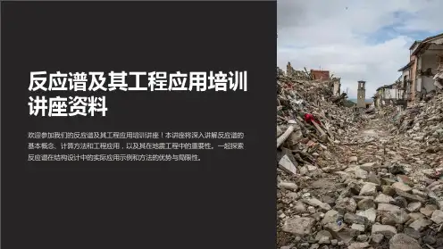 反应谱及其工程应用培训讲座资料