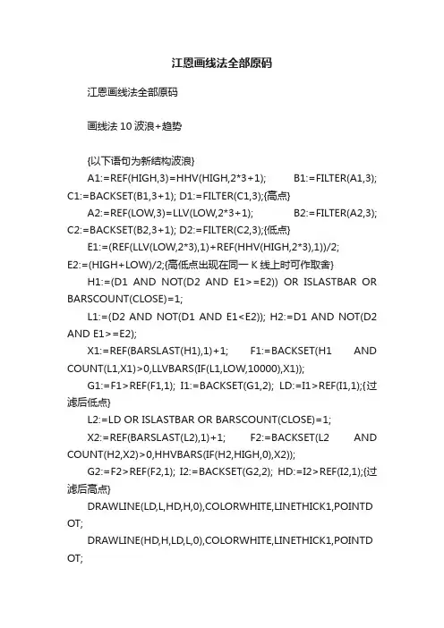 江恩画线法全部原码