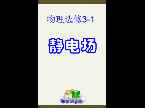静电场复习 PPT课件