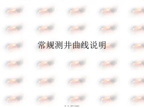 常规测井曲线说明
