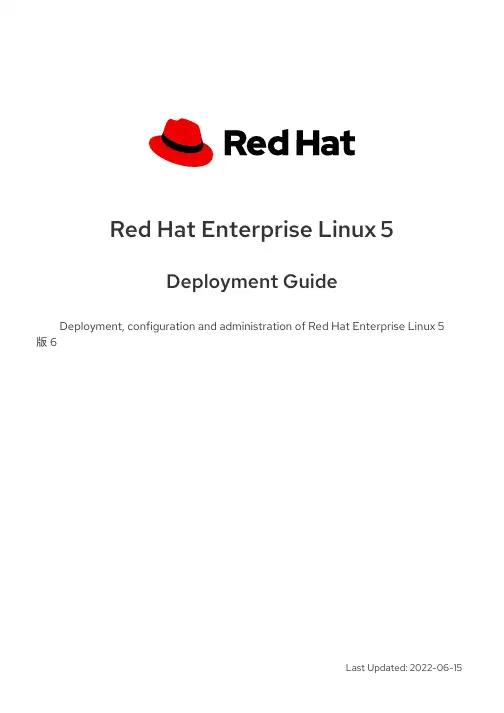 Red Hat Enterprise Linux 5 部署指南说明书