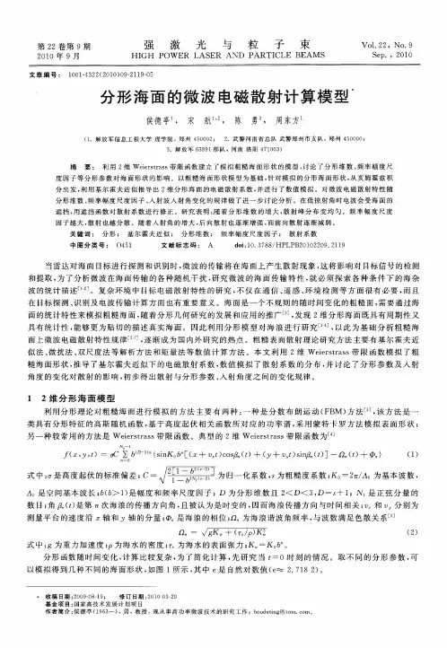 分形海面的微波电磁散射计算模型