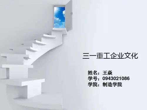三一重工企业文化和发展战略剖析