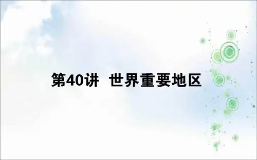 2019-2020版高考地理(人教版)第一轮总复习课件：第十八章 世界地理 40
