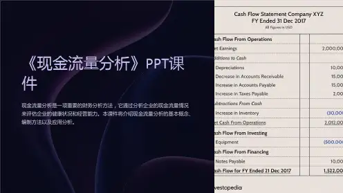 《现金流量分析》课件