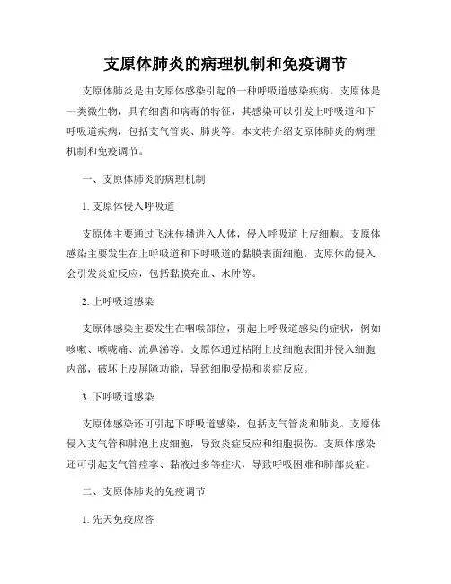 支原体肺炎的病理机制和免疫调节