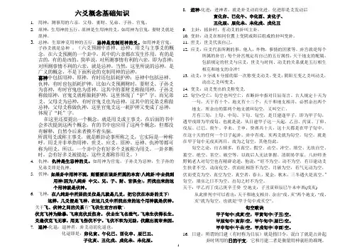 六爻概念基础知识1