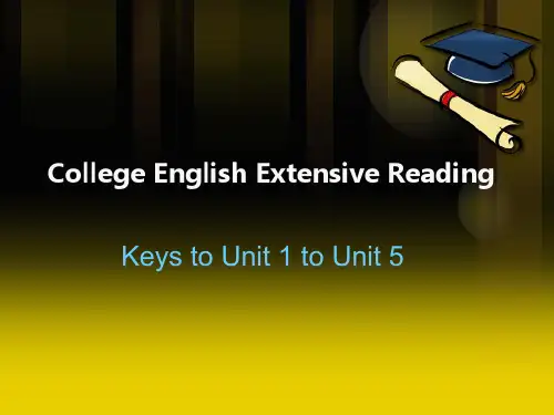 大学英语第三版泛读答案u1-5