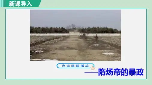 人教版七年级历史下册_第1课 隋朝的统一与灭亡