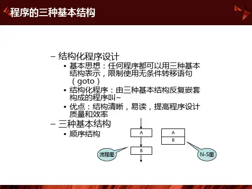 程序的三种基本结构