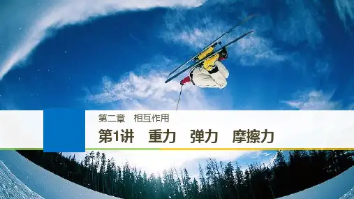 2018版高考物理江苏专用大一轮复习讲义课件第二章 相互作用 第1讲 精品
