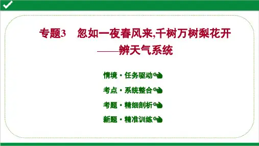 2022年高考地理二轮复习专题二循规律——揭秘大气运动规律 专题二  专题3 辨天气系统