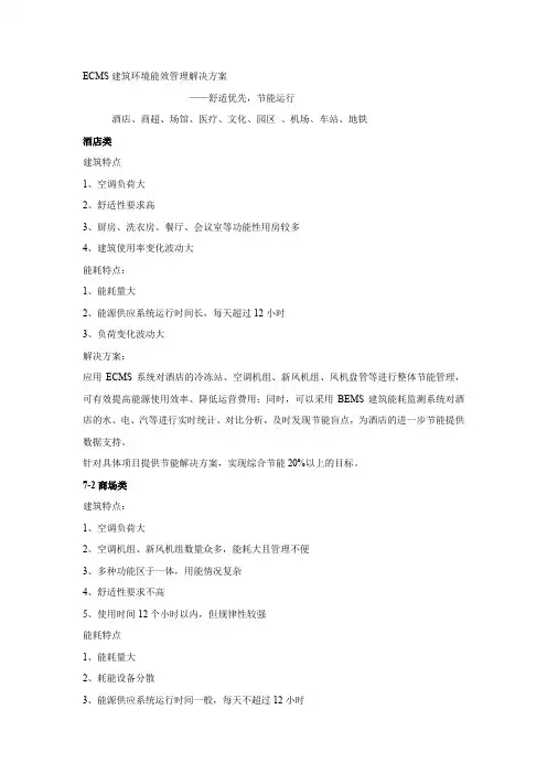 ECMS建筑环境能效管理解决方案